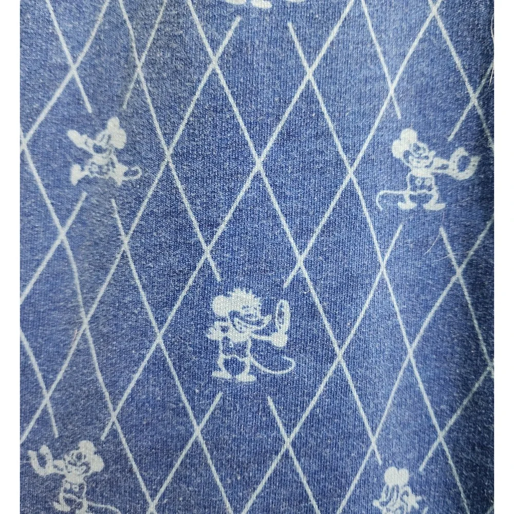 Disney Store Kids Blue Mickey Mouse All Over Print Pajama‎ Sleep Pants Size S